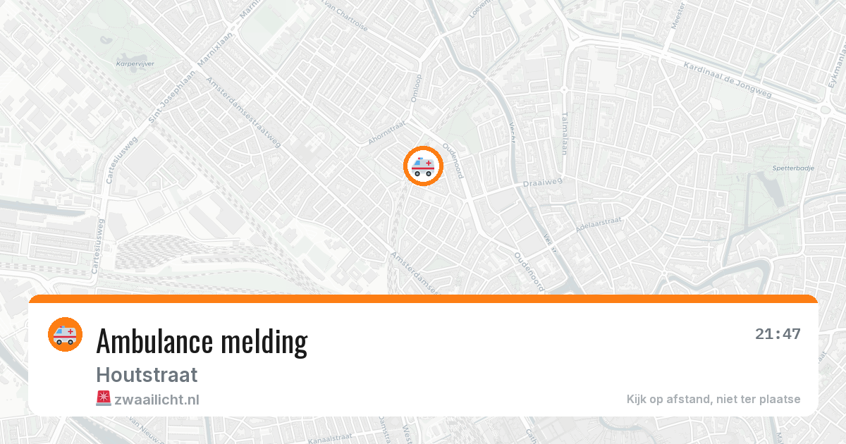 Ambulance melding — 29 jan 2026