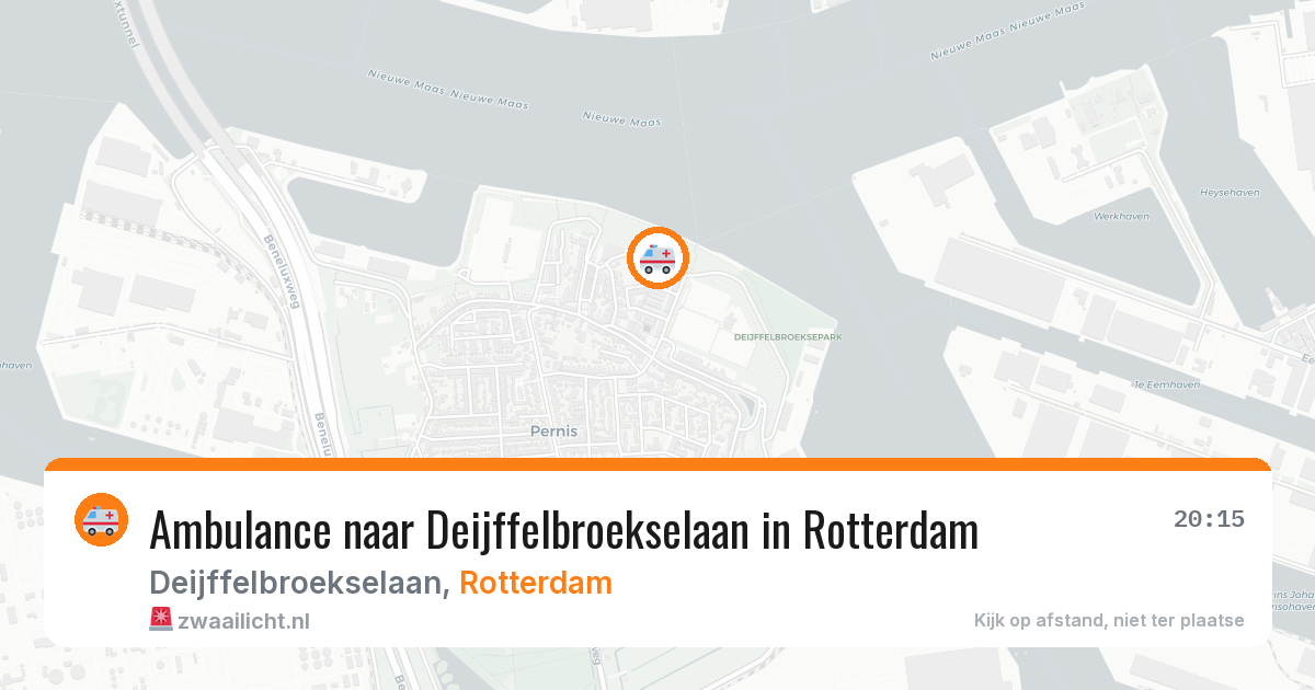 Ambulance naar Deijffelbroekselaan in Rotterdam — 21 mrt 2026