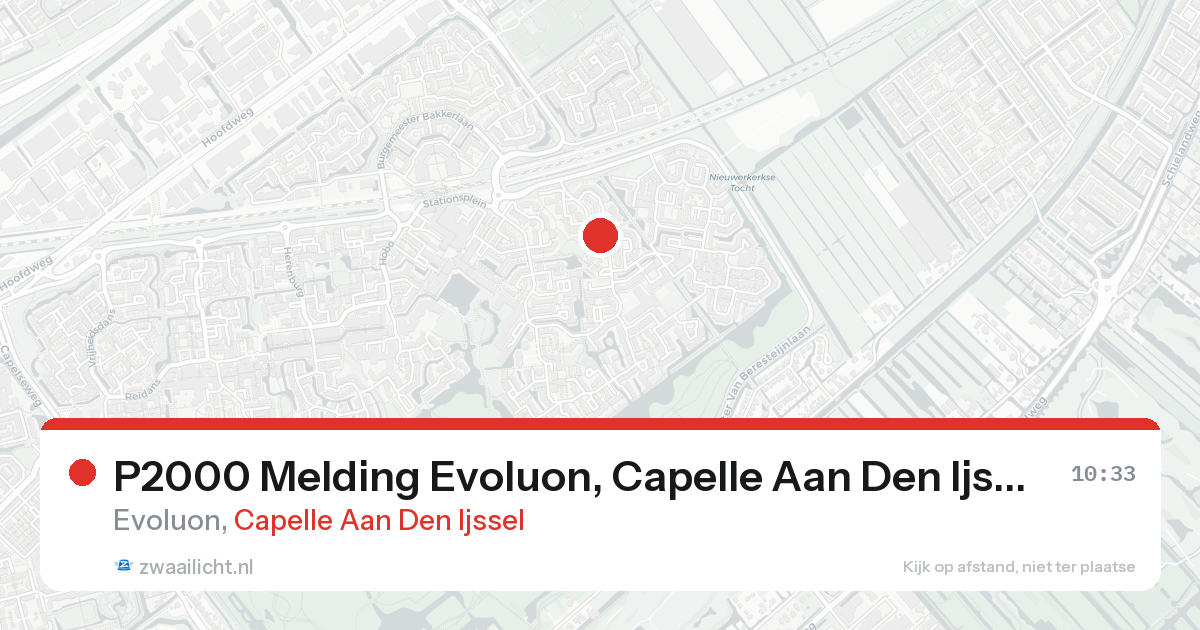 P2000 Melding Evoluon, Capelle Aan Den Ijssel — 7 feb 2026