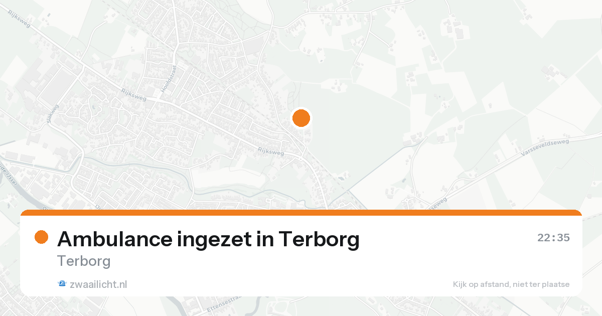 Ambulance ingezet in Terborg — 12 aug 2026