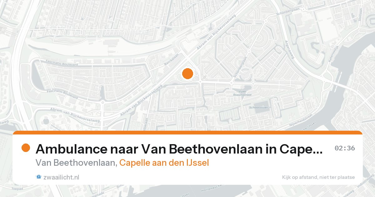 Ambulance naar Van Beethovenlaan in Capelle aan den IJssel — 20 aug 2026