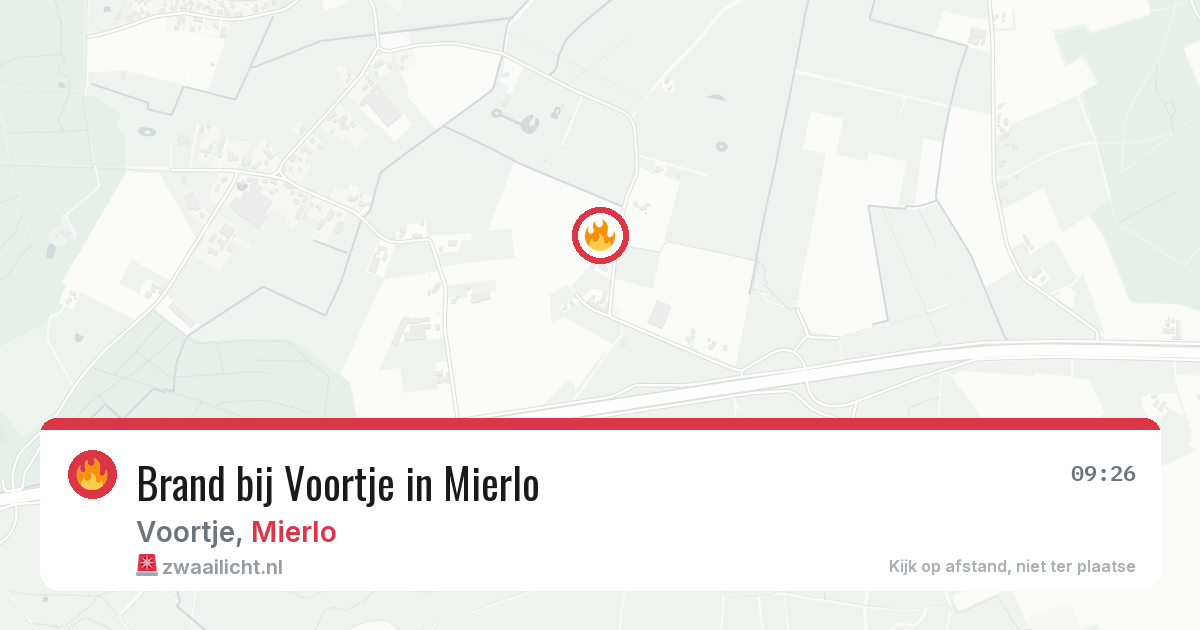 Brand bij Voortje in Mierlo — 28 jun 2026