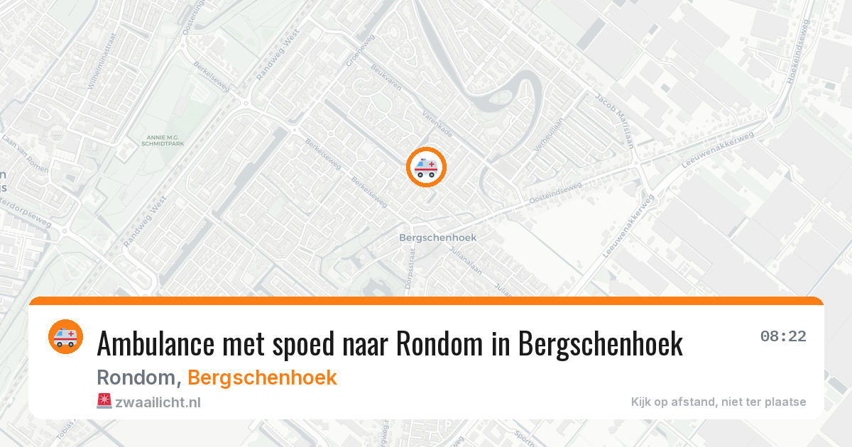 Ambulance met spoed naar Rondom in Bergschenhoek — 4 jul 2026