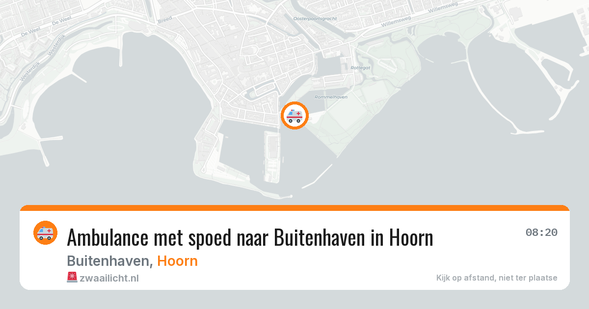 Ambulance met spoed naar Buitenhaven in Hoorn — 31 mei 2026