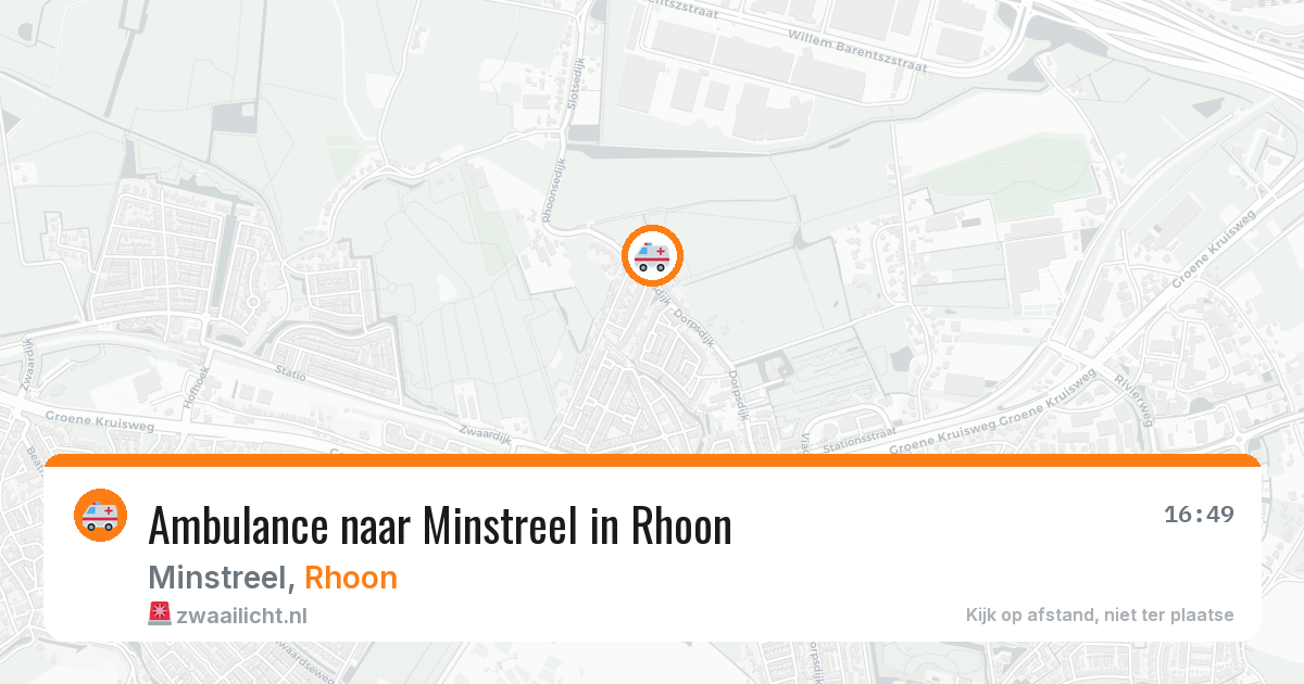Ambulance naar Minstreel in Rhoon — 27 jul 2026