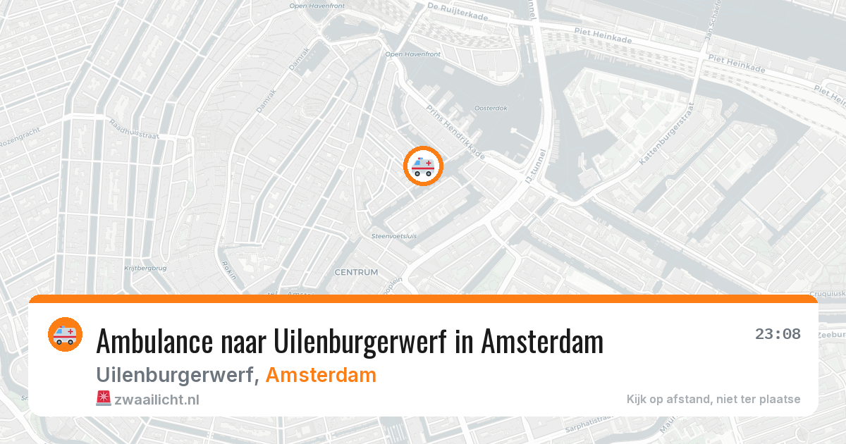 Ambulance naar Uilenburgerwerf in Amsterdam — 1 jul 2026
