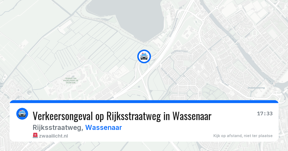 Verkeersongeval op Rijksstraatweg in Wassenaar — 2 jun 2026
