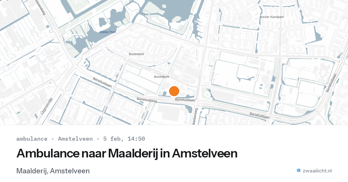 Ambulance naar Maalderij in Amstelveen — 5 feb 2026