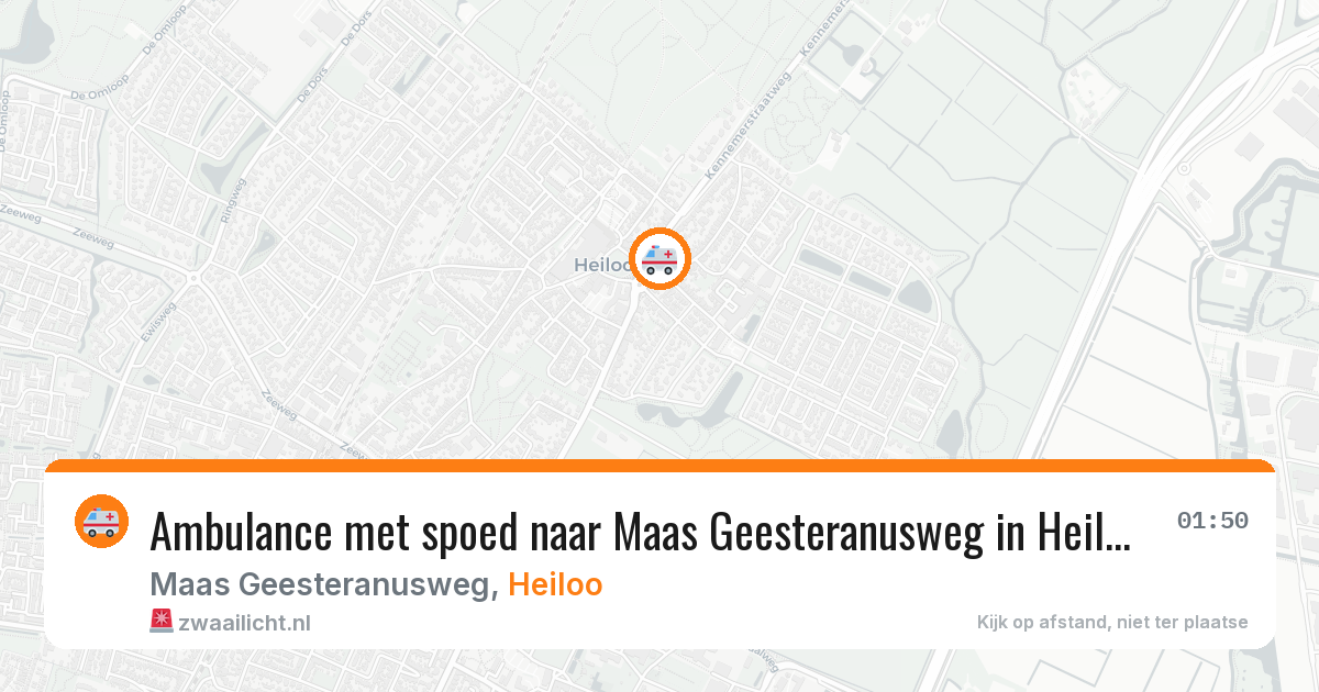 Ambulance met spoed naar Maas Geesteranusweg in Heiloo — 1 jun 2026