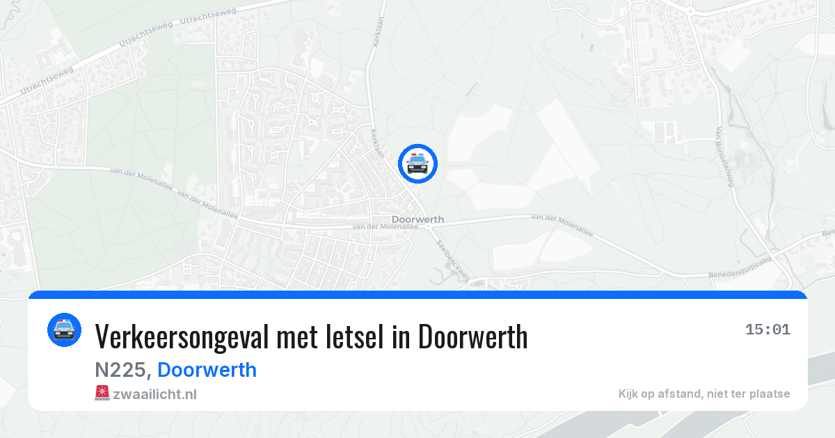Verkeersongeval met letsel in Doorwerth — 1 mei 2026