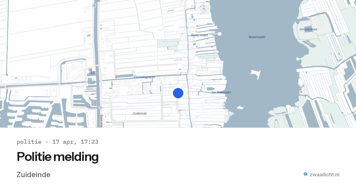 Politie melding — 17 apr 2026