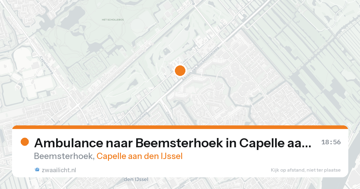 Ambulance naar Beemsterhoek in Capelle aan den IJssel — 24 aug 2026