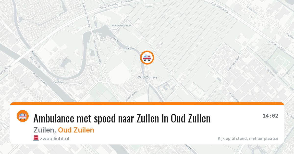Ambulance met spoed naar Zuilen in Oud Zuilen — 30 jul 2026