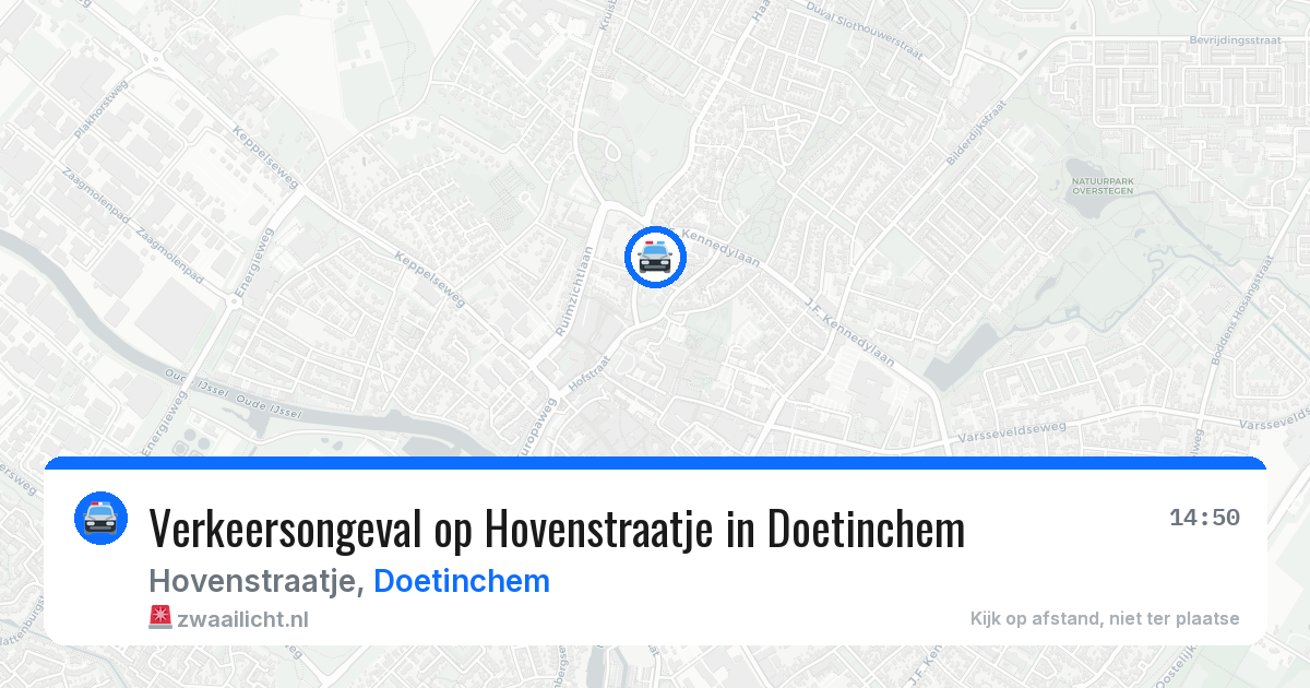 Verkeersongeval op Hovenstraatje in Doetinchem — 5 jun 2026