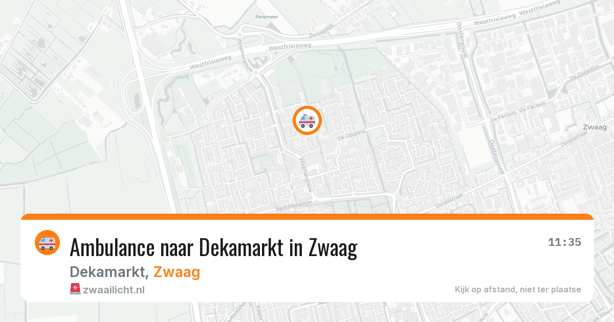 Ambulance naar Dekamarkt in Zwaag — 20 mei 2026