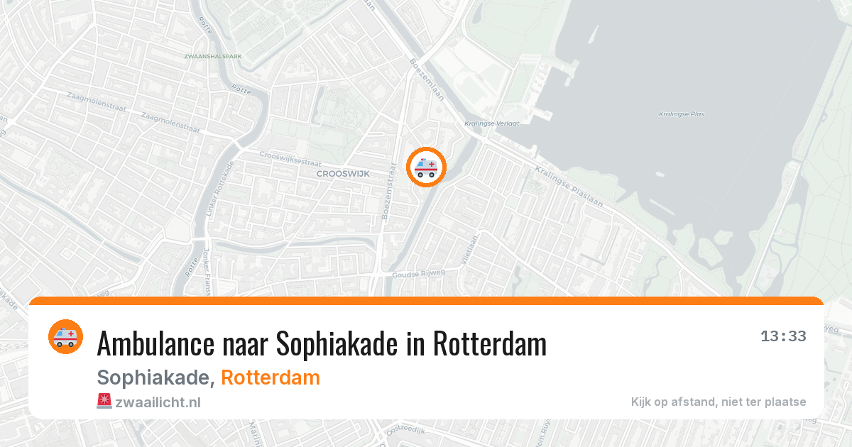 Ambulance naar Sophiakade in Rotterdam — 11 jun 2026