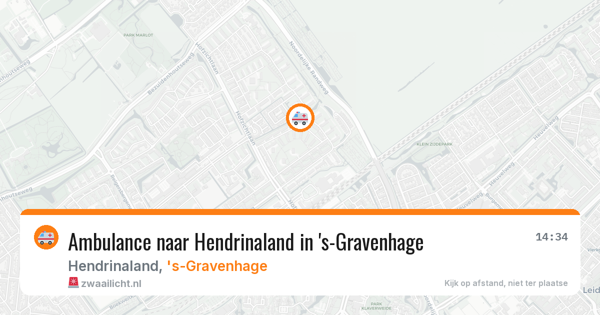 Ambulance naar Hendrinaland in 's-Gravenhage — 8 jun 2026