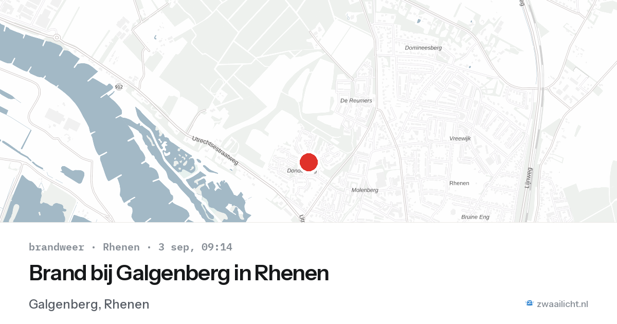 Brand bij Galgenberg in Rhenen — 3 sep 2026