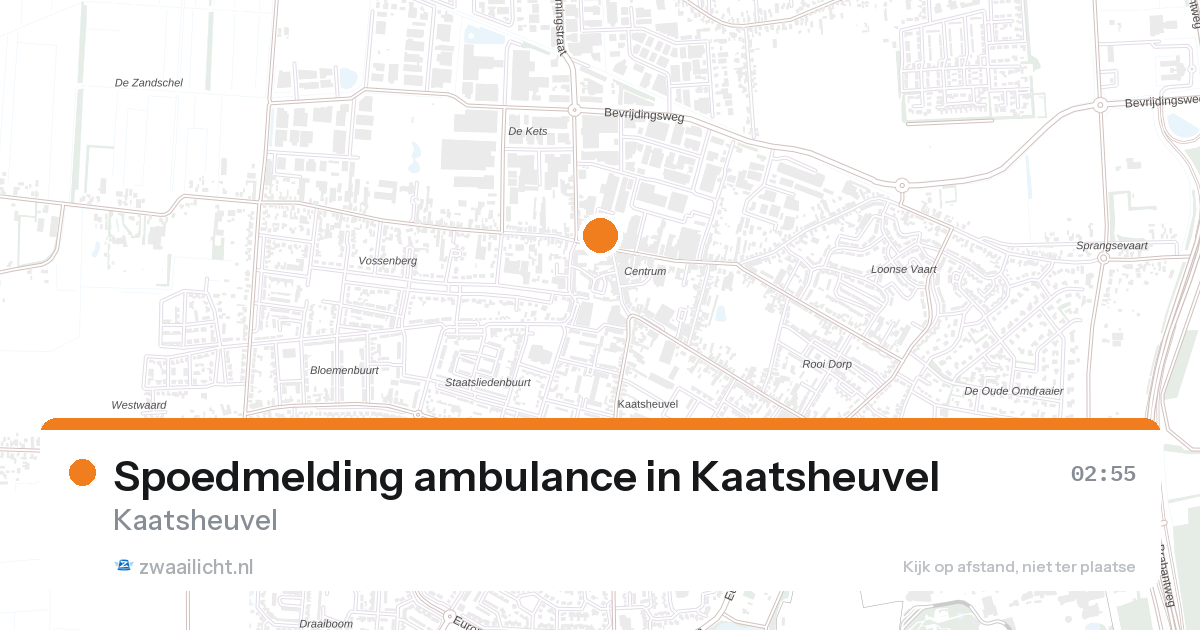 Spoedmelding ambulance in Kaatsheuvel — 29 jun 2026