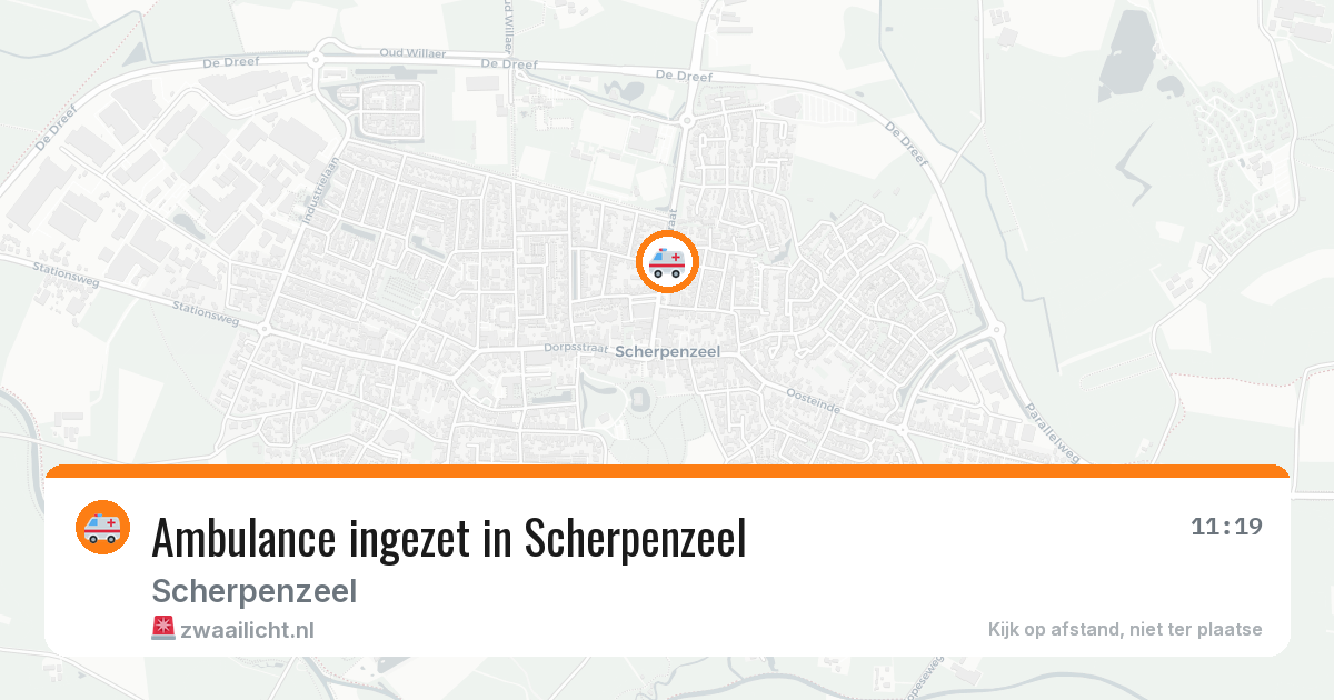 Ambulance ingezet in Scherpenzeel — 16 mei 2026