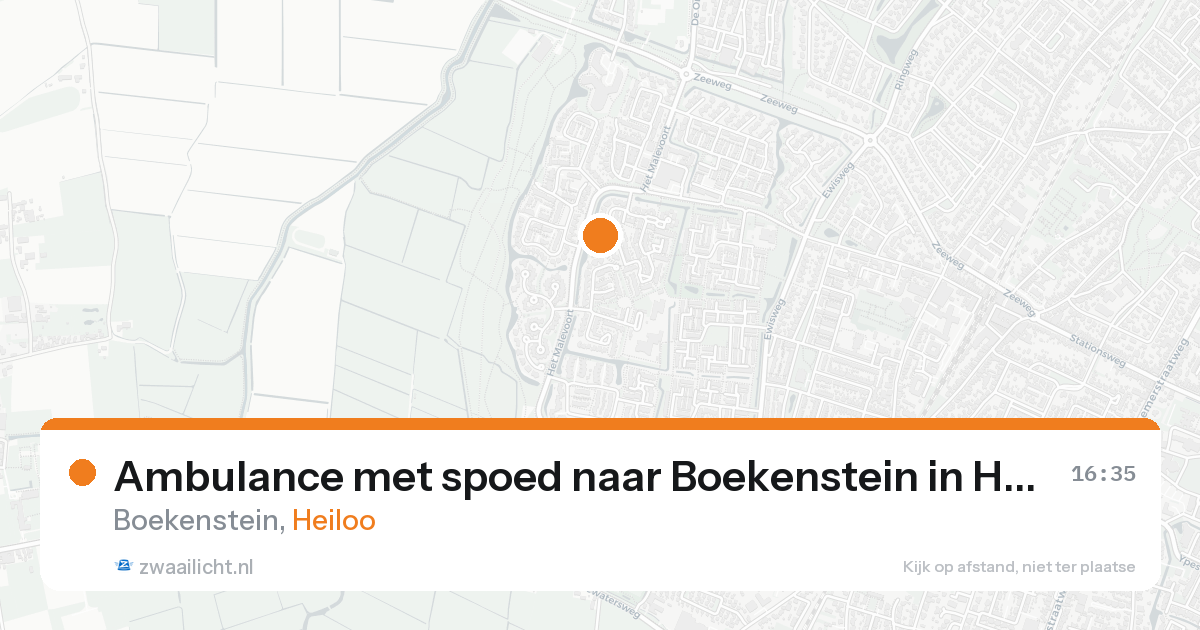 Ambulance met spoed naar Boekenstein in Heiloo — 18 aug 2026