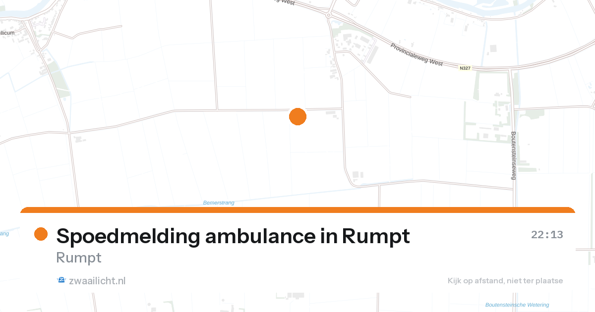 Spoedmelding ambulance in Rumpt — 17 aug 2026