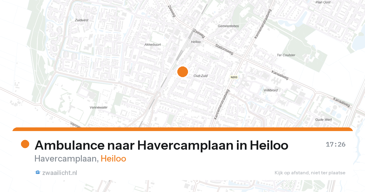 Ambulance naar Havercamplaan in Heiloo — 27 aug 2026