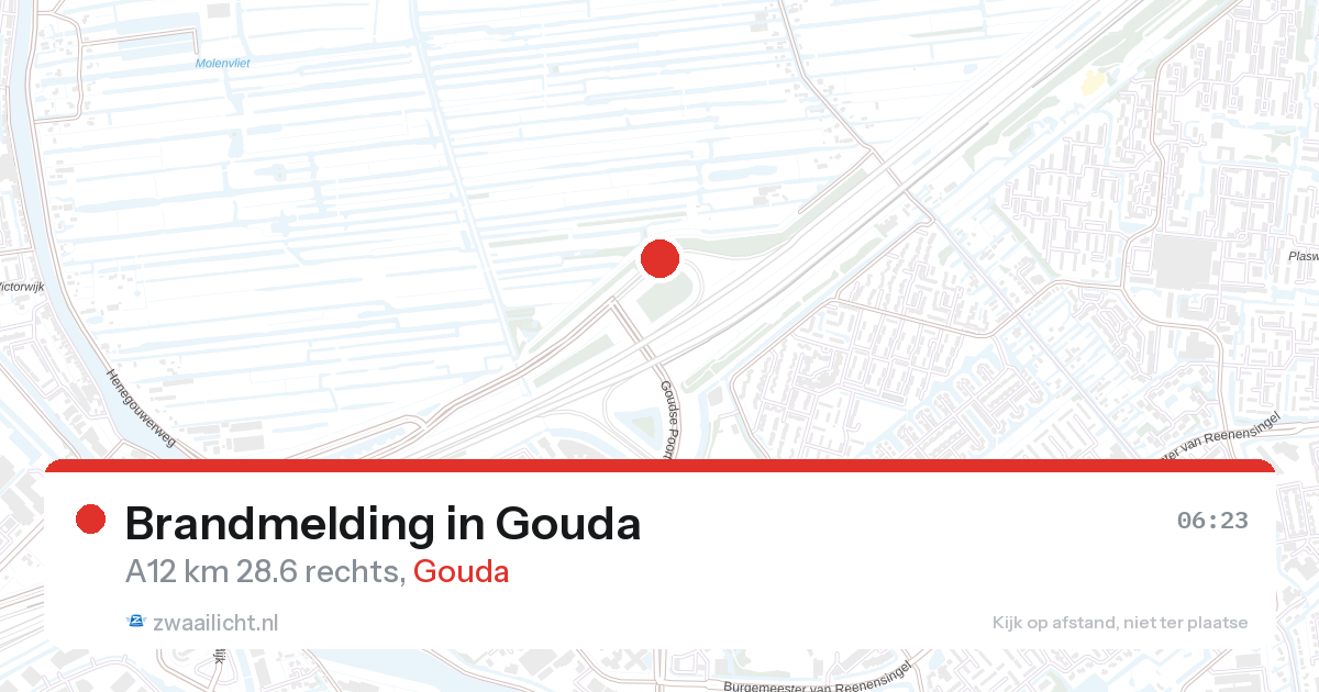 Brandmelding in Gouda — 28 aug 2026