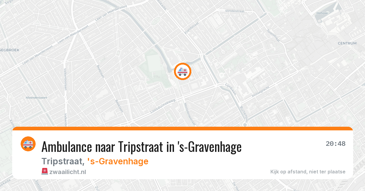 Ambulance naar Tripstraat in 's-Gravenhage — 9 jun 2026