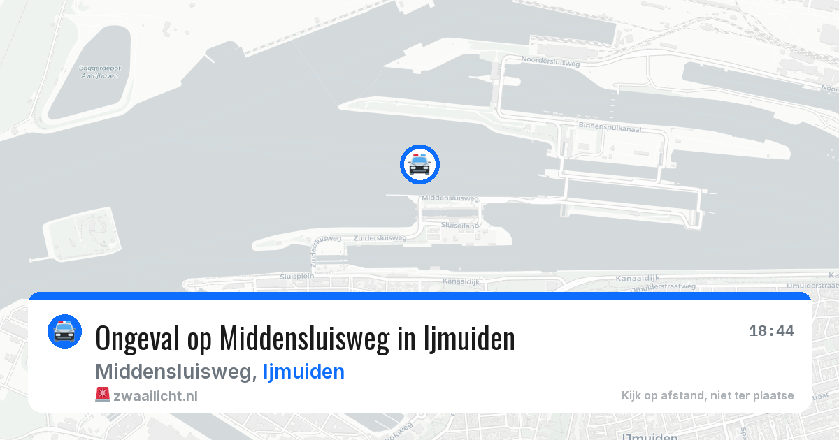 Ongeval op Middensluisweg in Ijmuiden — 14 jul 2026