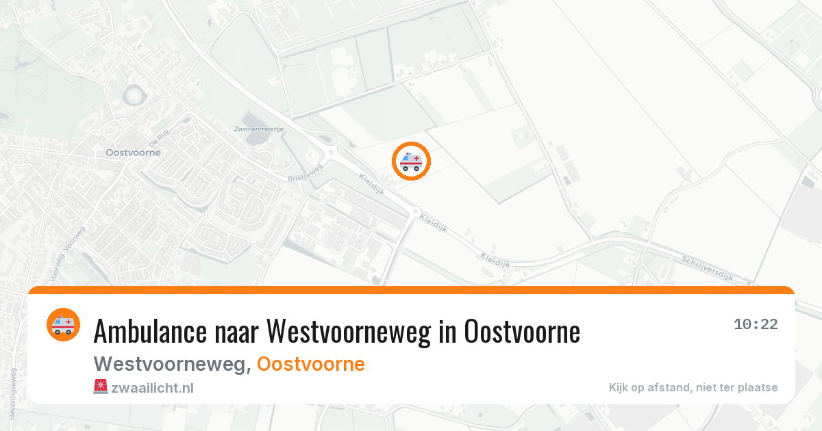 Ambulance naar Westvoorneweg in Oostvoorne — 17 jul 2026