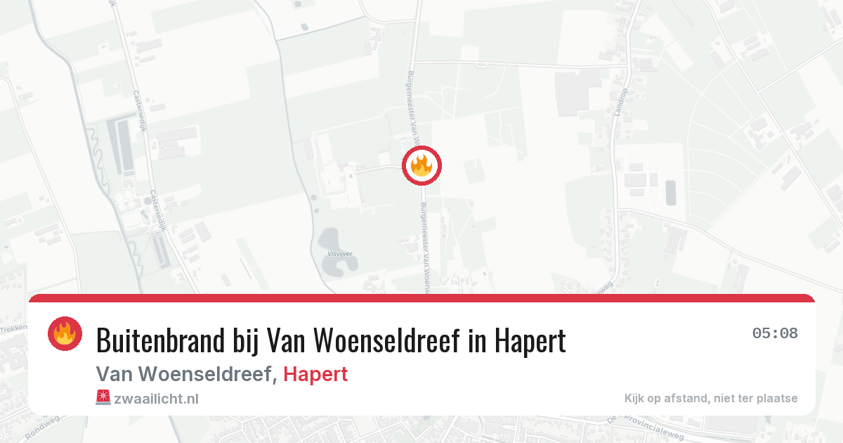 Buitenbrand bij Van Woenseldreef in Hapert — 13 aug 2026