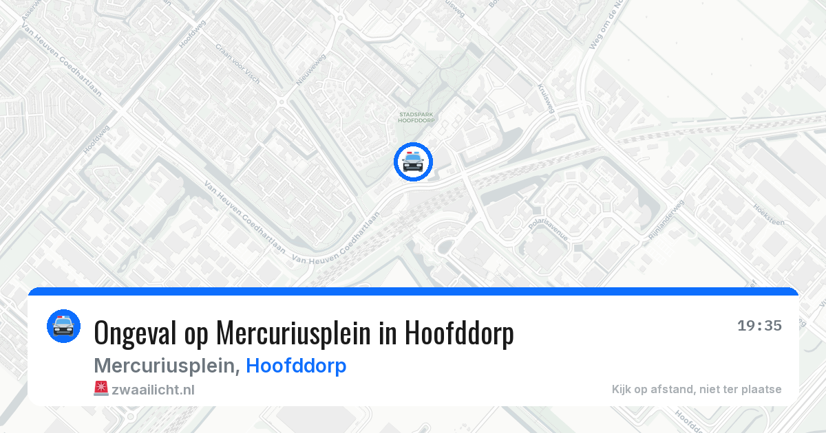 Ongeval op Mercuriusplein in Hoofddorp — 30 mrt 2026