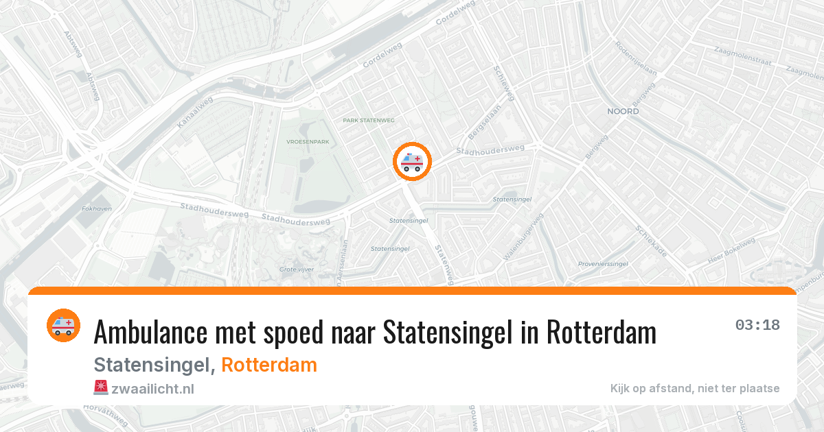 Ambulance met spoed naar Statensingel in Rotterdam — 10 apr 2026