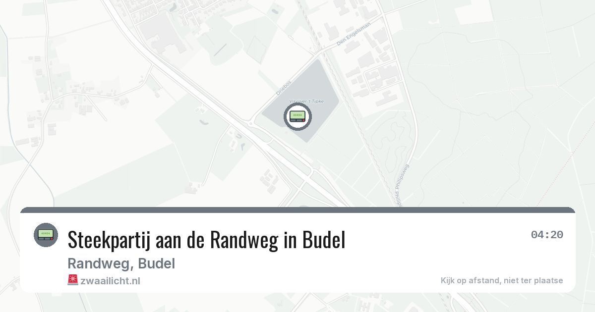 Steekpartij aan de Randweg in Budel — 6 mrt 2026