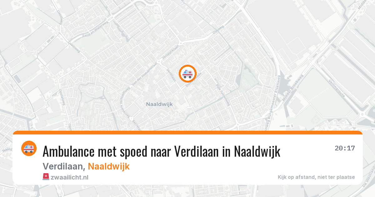 Ambulance met spoed naar Verdilaan in Naaldwijk — 11 jun 2026