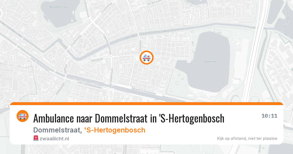 Ambulance naar Dommelstraat in 'S-Hertogenbosch — 30 mrt 2026