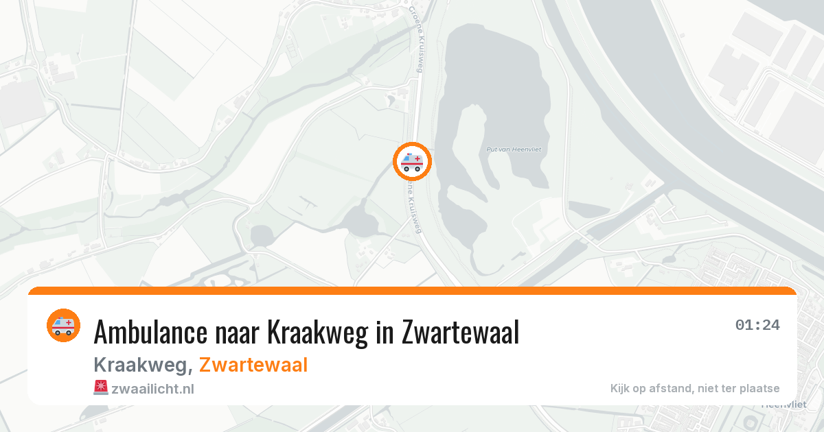 Ambulance naar Kraakweg in Zwartewaal — 17 jun 2026