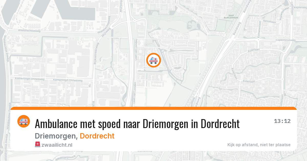 Ambulance met spoed naar Driemorgen in Dordrecht — 28 jan 2026