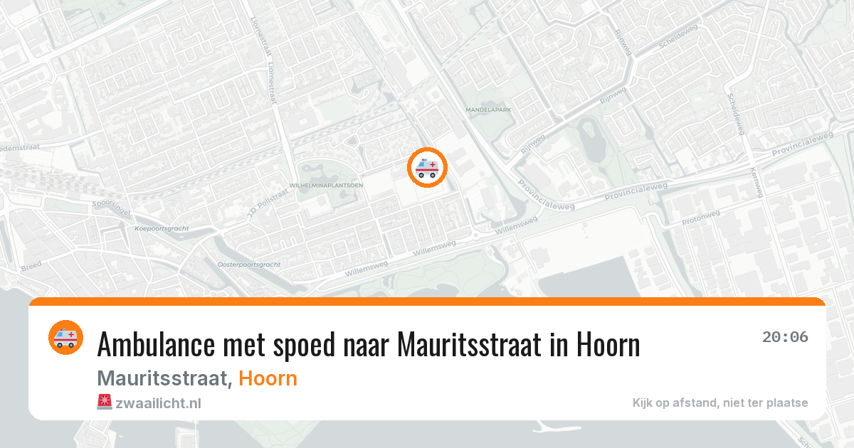 Ambulance met spoed naar Mauritsstraat in Hoorn — 10 feb 2026