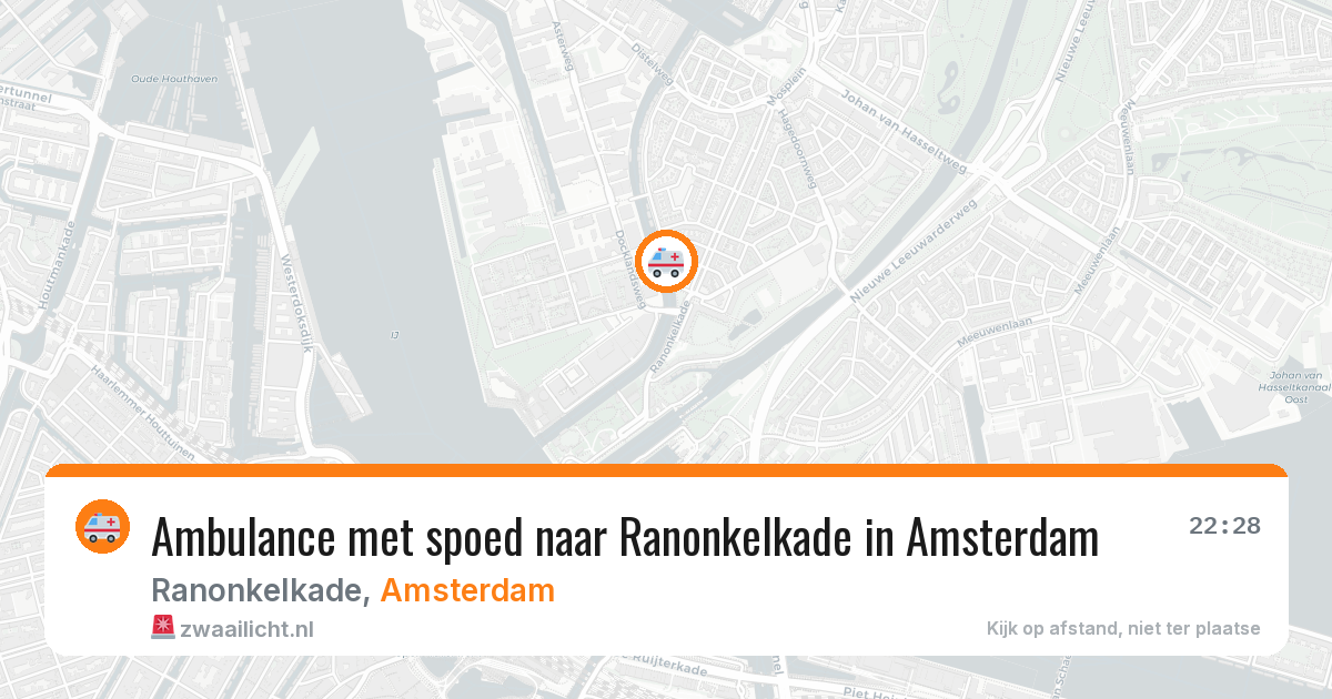 Ambulance met spoed naar Ranonkelkade in Amsterdam — 4 jun 2026