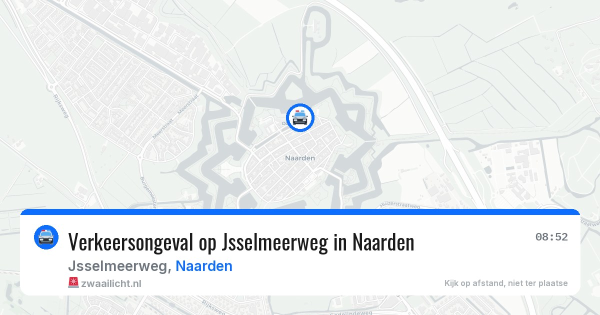 Verkeersongeval op Jsselmeerweg in Naarden — 23 jun 2026
