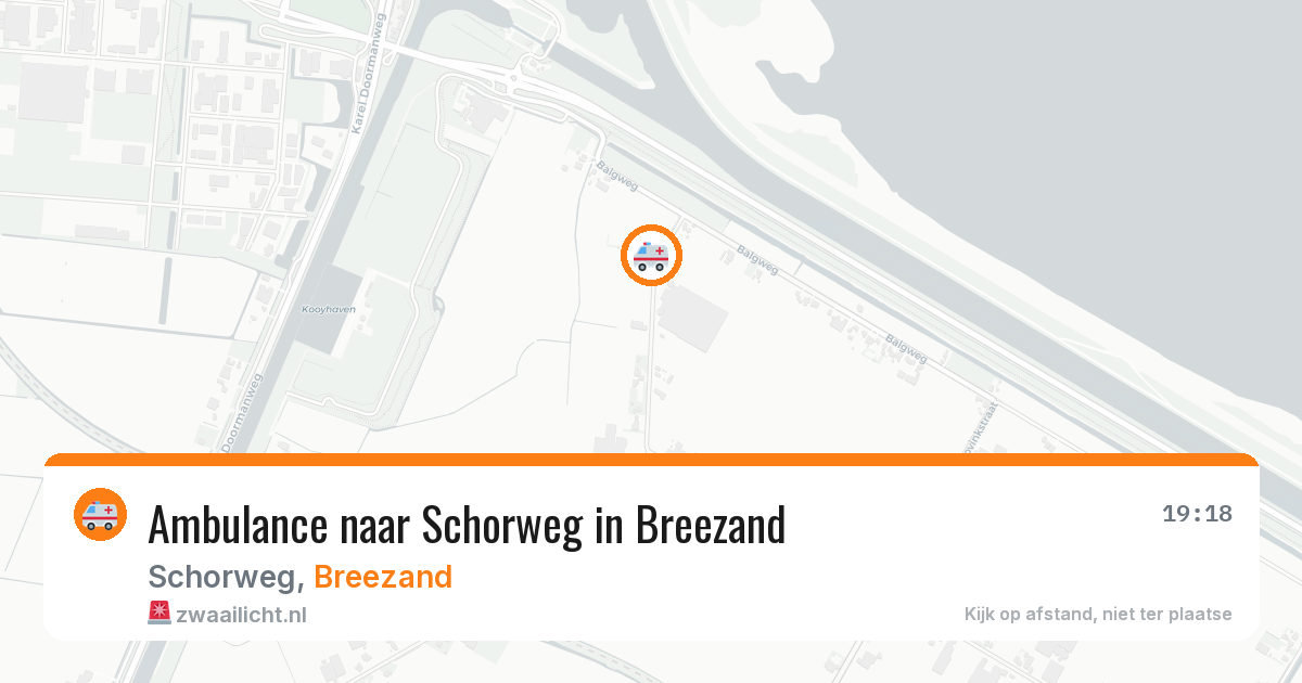 Ambulance naar Schorweg in Breezand — 5 aug 2026