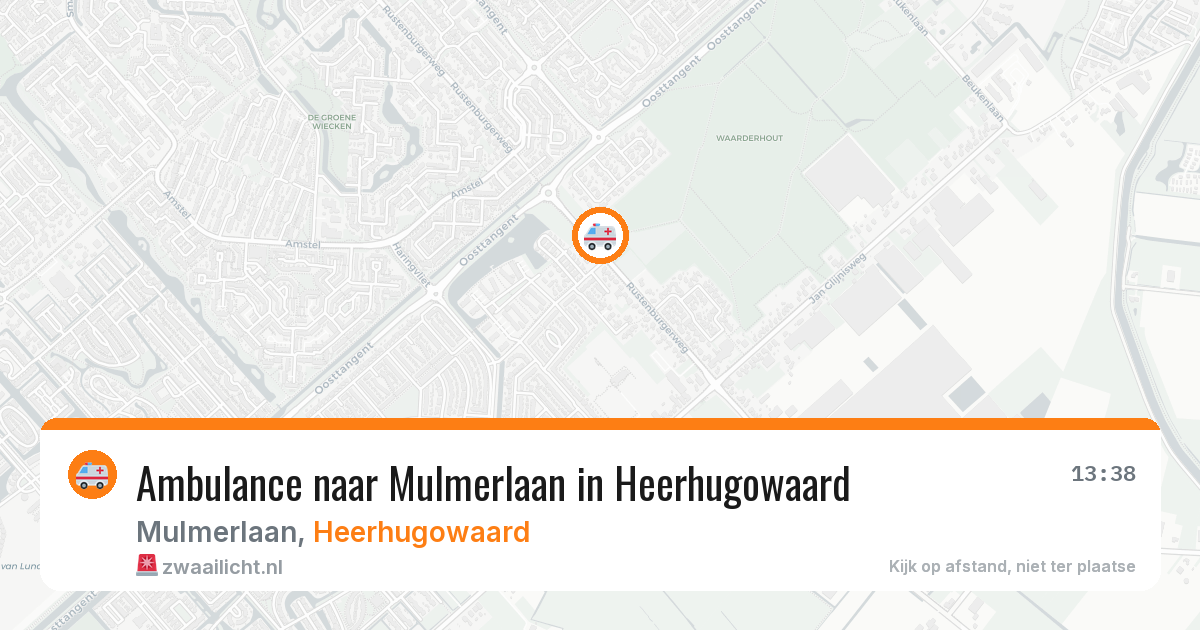 Ambulance naar Mulmerlaan in Heerhugowaard — 6 apr 2026