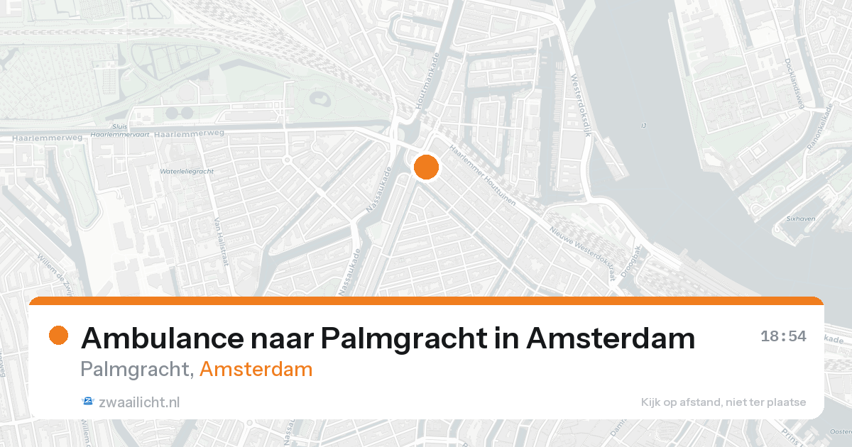 Ambulance naar Palmgracht in Amsterdam — 19 aug 2026