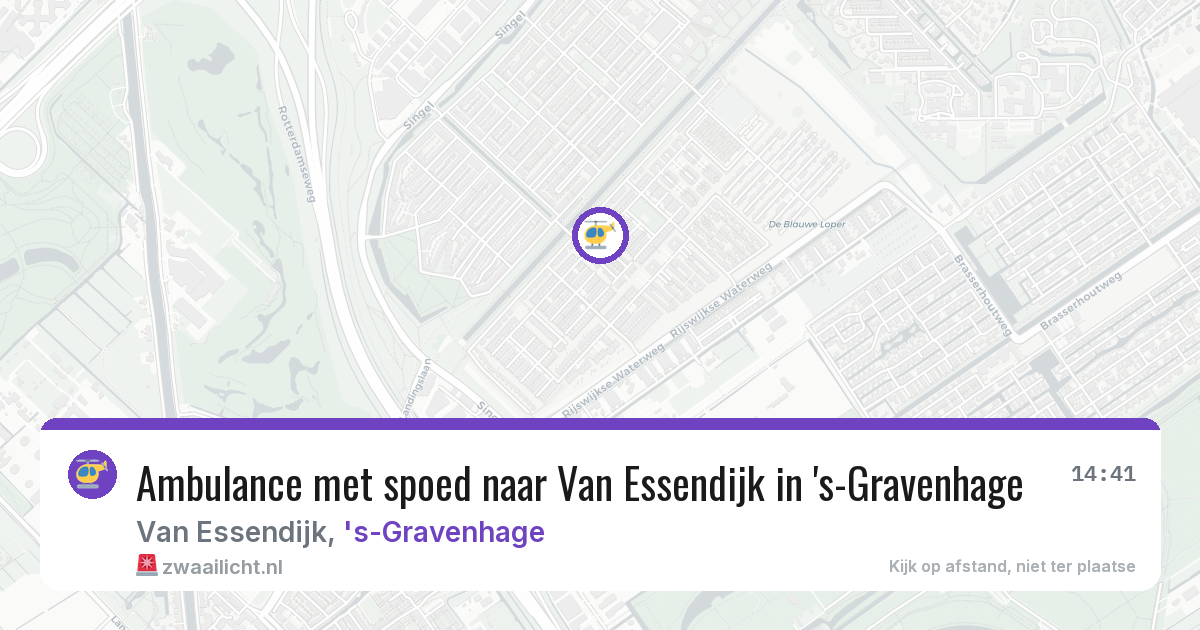 Ambulance met spoed naar Van Essendijk in 's-Gravenhage — 13 feb 2026