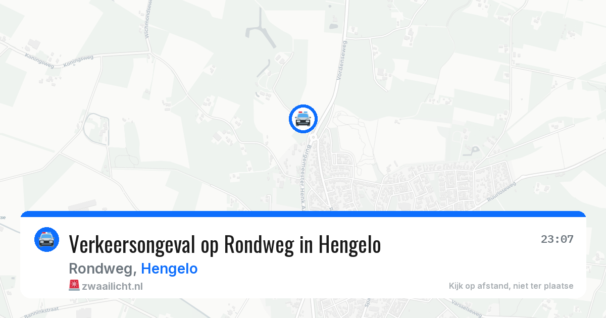 Verkeersongeval op Rondweg in Hengelo — 19 jan 2026