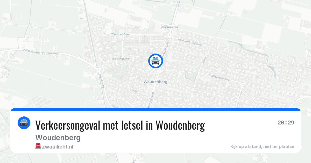 Verkeersongeval met letsel in Woudenberg — 29 jun 2026