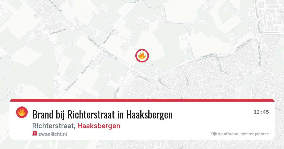 Brand bij Richterstraat in Haaksbergen — 16 jun 2026