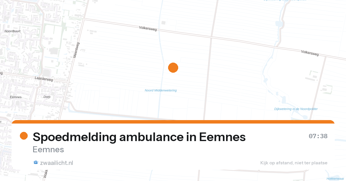 Spoedmelding ambulance in Eemnes — 26 aug 2026